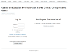 Tablet Screenshot of moodle2.fp-santagema.es